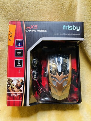 Frisby GMX5 Wired Precise Gaming 7D Optical Mouse FM-G420K New!