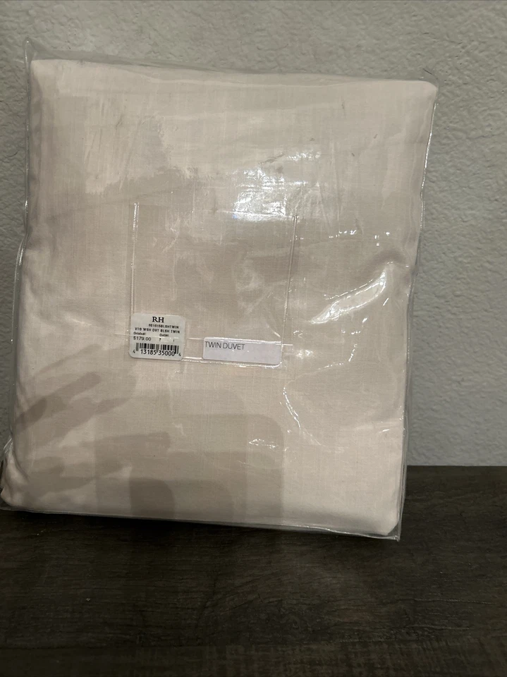 Restoration Hardware Vintage Washed 2 pc Twin Duvet Cover Blush NWT - Image 2 of 3