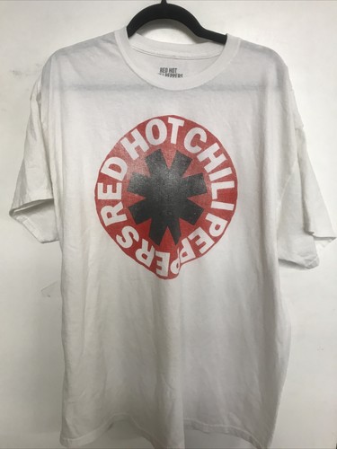 Hot Topic Red Hot Chili Peppers White T 