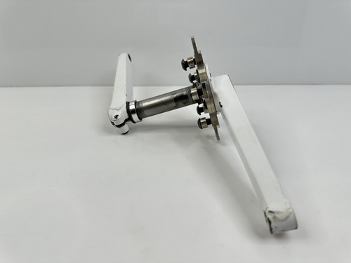 Rare Vintage 1980’s Bullseye MTB 2-Piece Cranks Set 172.5mm Triple White USA - Picture 5 of 11