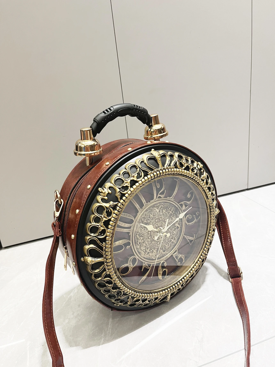 Luxury Designer Purses and Handbags Shoulder Bags Funny Clock
