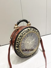Luxury Designer Purses and Handbags Shoulder Bags Funny Clock-Shaped Bag Funny W