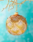NEIMAN MARCUS Glass Christmas Ornament/Ball Bauble MADE IN POLAND 2021 Gold — photo 1