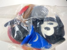 Mickey Mouse Plush 70th Anniversary Bean Bag Set Of 4 New Disney Store