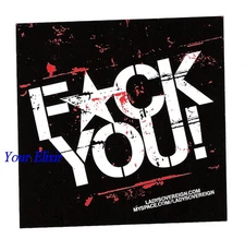 LADY SOVEREIGN Public Warning Love Hate Me Case Sticker