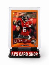 2025 Topps Chrome Baker Mayfield Throwback Orange Refactor 15/25 Buccaneers