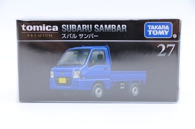 Tomica Premium 27 Subaru Sambar Blue 1/55 Scale Takara Tomy JDM Kei Truck NEW