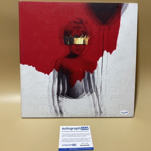 Signed VIDEXACT PROOF Anti Rihanna Vinyl 2 Discs Jay Z Kanye Fenty Ariana Grande