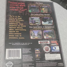 Fox Interactive Die Hard Trilogy Sega Saturn 1996 NTSC-U/C M-Mature