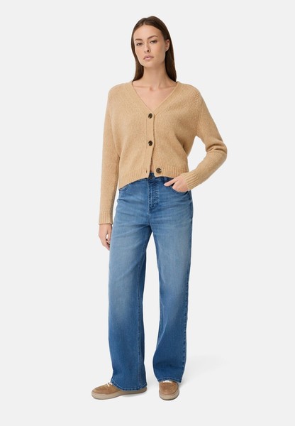 Strickjacke camel active RaglanäRmel Knopfverschluss Herren Freizeitmode-image