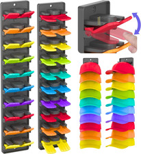 Hat Organizer for Baseball Caps 2 Packs with Built-In Spring Clips - Wall Mount