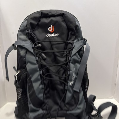 Deuter Airlite 16 Hiking Backpack Black Gray Daypack Mesh Back Panel