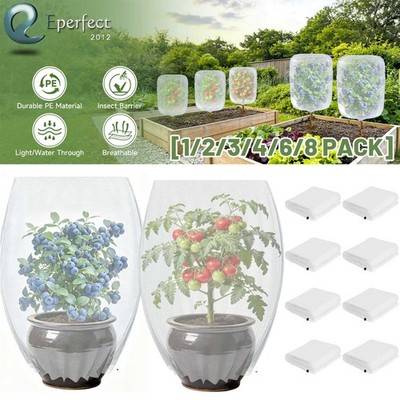 Insect Bird Barrier Mesh Netting with Drawstring Garden Plant Protective Cover