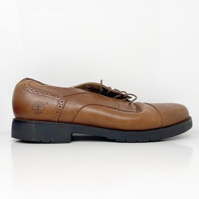 •timberland men’s 12 M brown leather derby’s shoes Timberland Brown Plain Toe Derby Casual Dress Shoe Men main image 2