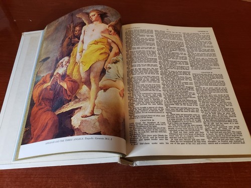 Vintage 1971 Large Holy Bible King James Version Red Letter Edition By ...