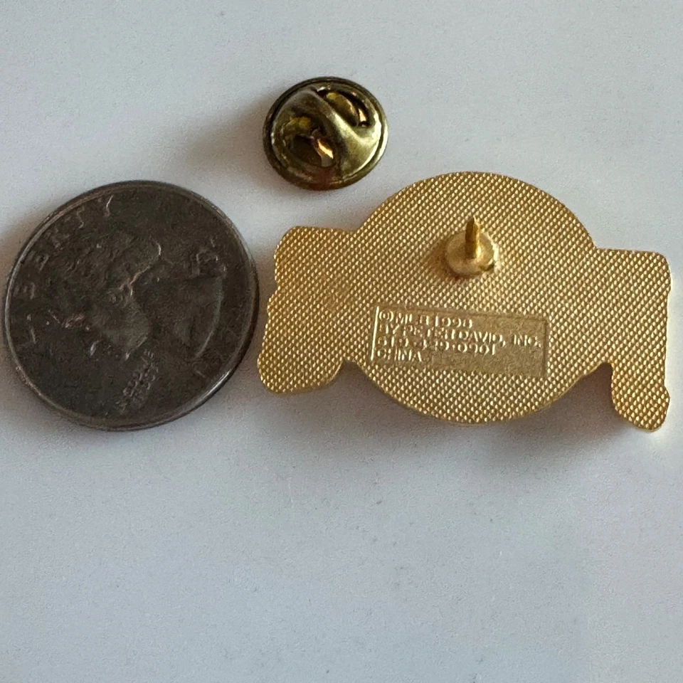 Vintage Pittsburgh Pirates Gold Baseball Wordmark Enamel Lapel Pin MLB - Image 3 of 4