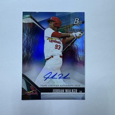 2021 Topps Bowman Platinum Jordan Walker Auto 114/150 St Louis 2021 Topps Bowman Platinum Jordan Walker Auto 114/150 St Louis