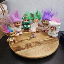 Vintage 90s Troll Doll Collection- 7 PC Lot- Various Holiday Trolls- RARE