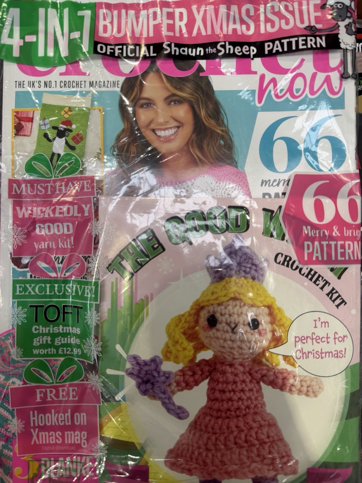 Crochet Now magazine #127 2025. 66 Patterns inc Shaun the Sheep + Good Witch kit
