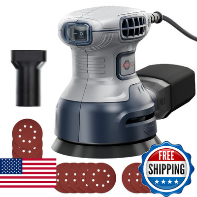 HeroJet Orbital Random Sander Tool, 6 Variable Speeds With Dust Bag, 360W, Palm