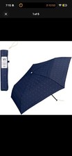 Wpc UV Protection Folding Umbrella for Sun Rain Air-Light Cherry Navy Blue 55cm