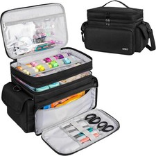 LEFOR·Z Extra Large Sewing Box,Double-Layer Sewing Machine Bags,Protable Travel
