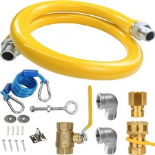 1675kit48 Safety System Kit, 3/4 id natural gas line hose, 48 commercial kitchen
