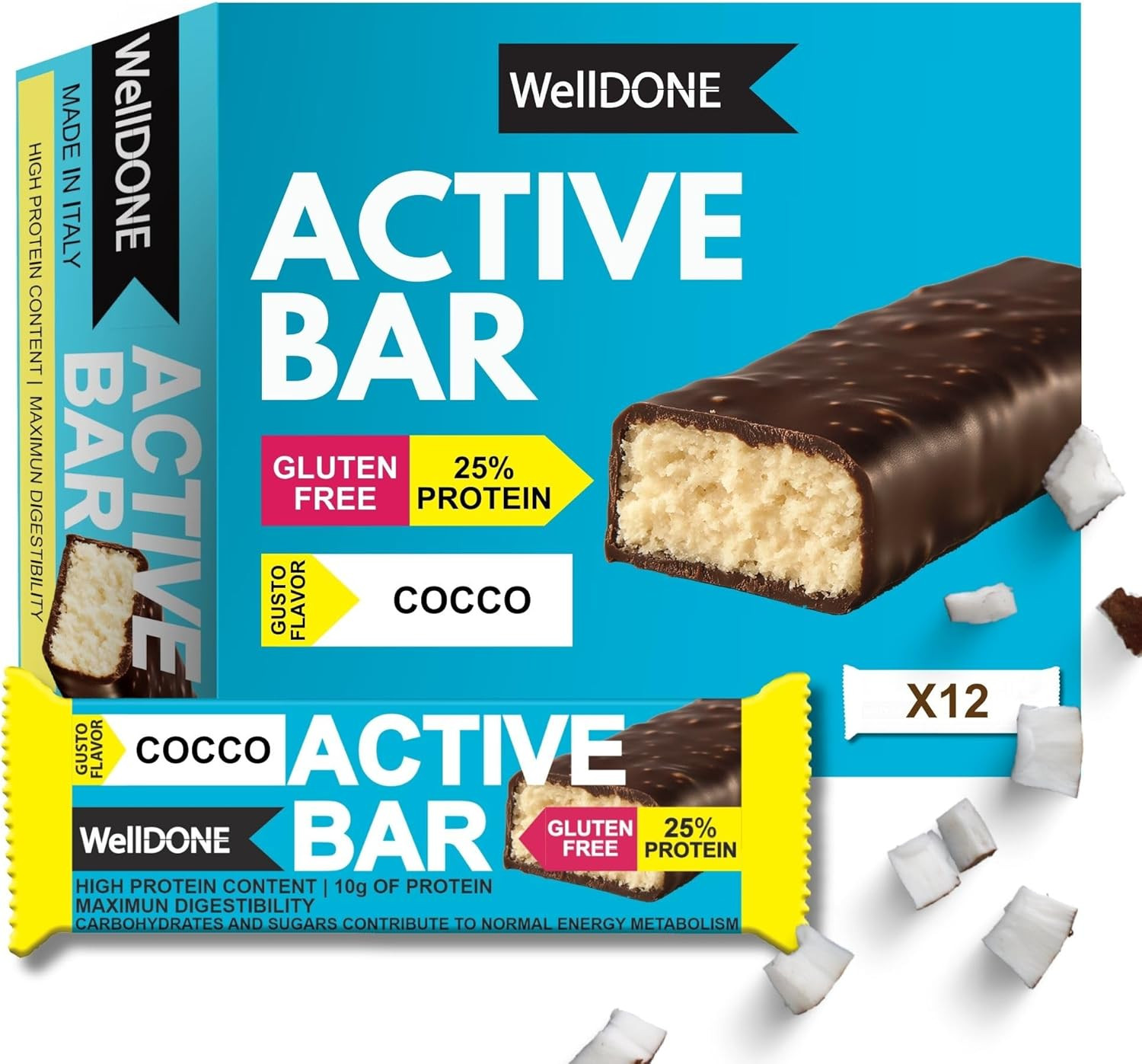 Active Bar 25% Proteine al Cocco: Lo Snack Sano Made in Italy per Tutti