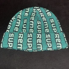 Supreme FW20 Vertical Logo Beanie OSFA Green Streetwear Designer Rare