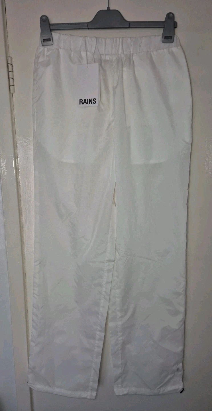 Rains Waterproof Shirt Pants Trousers White Men Size Medium New Lightweight