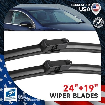 For 11-18 Volkswagen Jetta OEM Front Windshield Wiper Blades One Set of 24''+19''