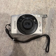 Canon ELPH 370Z 35mm Point Shoot Film Camera 23-69mm Zoom Lens Silver Mint
