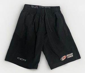 Hockey Junior Canes CCM Youth XL Training Running Shorts Drawstring Elastic EUC