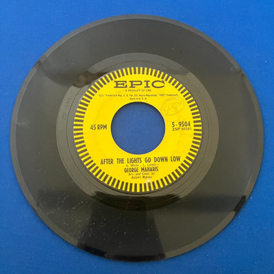 GEORGE MAHARIS Teach Me Tonight/After the Lights Go Down Low 45 Tested VG+-TC