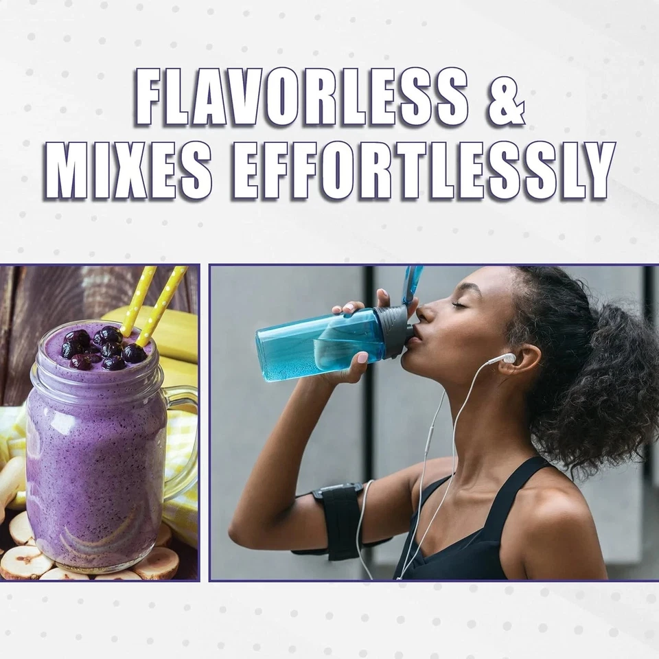 Proteína en Polvo Genepro Sin Sabor con Colágeno 100% Natural Cabello-Piel-Uñas Foto 4 de 4