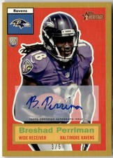 2015 Topps Heritage #77 Breshad Perriman Autographs Gold #/5