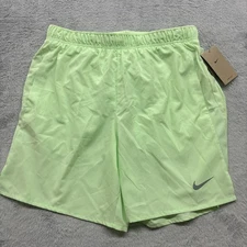 Nike Dri-FIT Challenger 7" Lined Versatile Shorts Size M Green Running Training