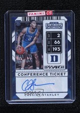 2020 Contenders Draft Picks Conference Ticket 41/99 Cassius Stanley #99 Auto vb2