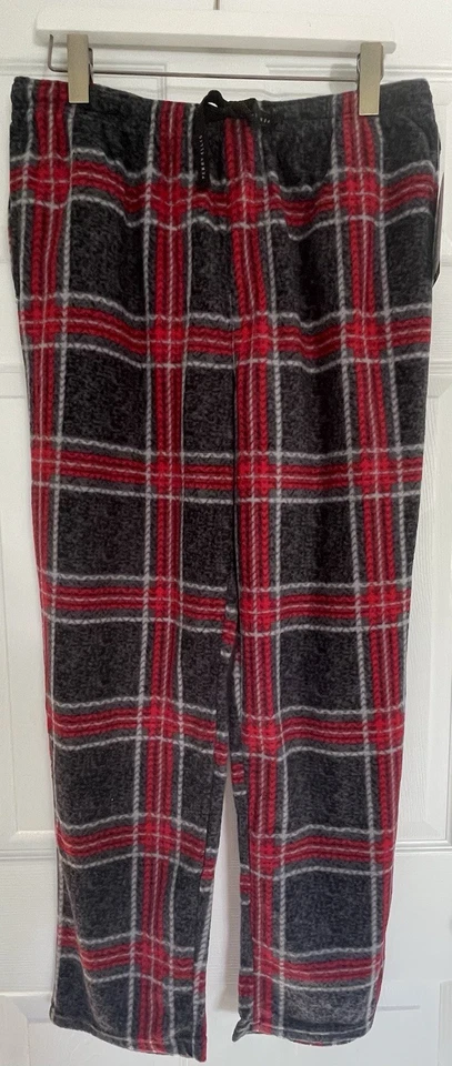 Perry Ellis Portfolio MicroFleece Pijama a Cuadros Ropa de Dormir Pantalón de Salón Nuevo con Etiquetas XL Foto 2 de 4