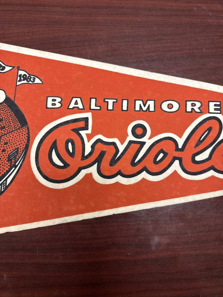 Banderín de campeones de la Liga Americana de béisbol de los Orioles de Baltimore de 1980 tamaño completo Foto 3 de 4