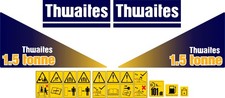 NEW STYLE THWAITES 1.5 TONNE DUMPER DECAL STICKER SET