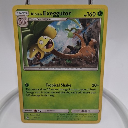 Pokemon TCG Forbidden Light Alolan Exeggutor 2/131 Cracked Ice Holo