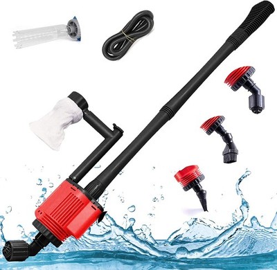 Elektrisch Aquarium Wasserwechsel Set Mulmsauger Kiesreiniger Bodenreinigung