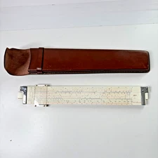 Lafayette F- 686 Pocket Slide Ruler With Pouch Vintage Rare Vector Log VTG Japan