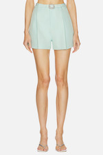 Generation Love New York Women's Green Pleated Belted Glenn Shorts Size 0