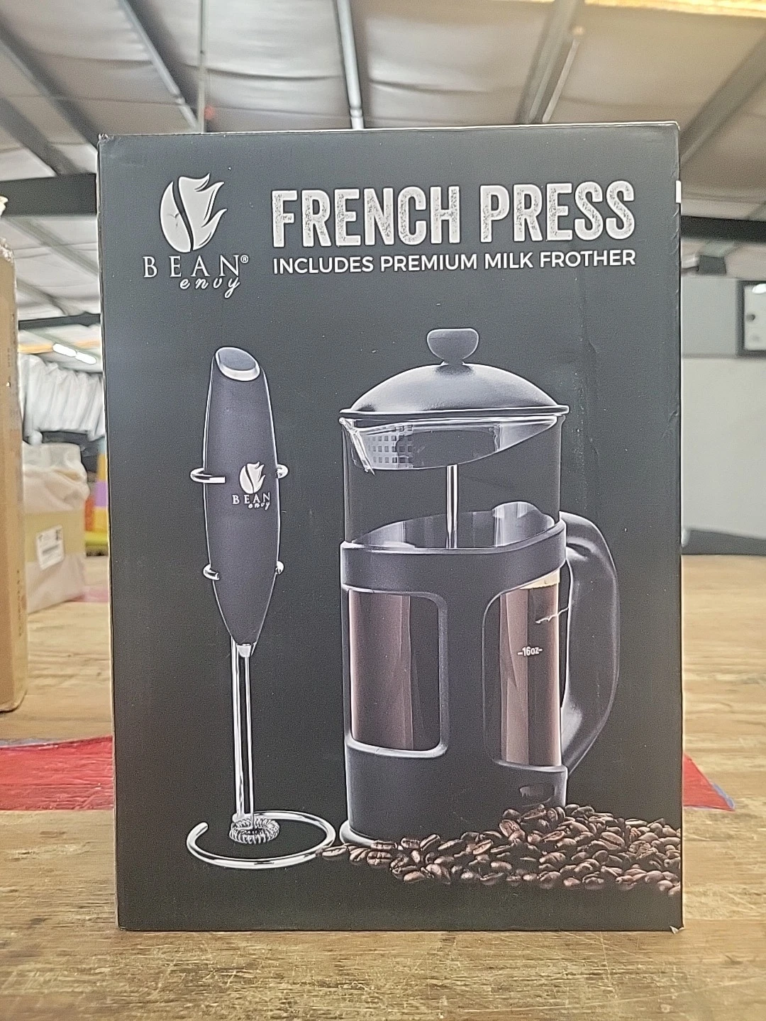 Bean Envy French Press and Milk Frother Set