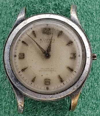 lot C2196 mens Eloga Waffle Style AS 1187/94 Manual Vintage Movement Watch Parts