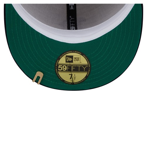 Men's New Era Cream/Navy Boston Red Sox Two-Tone Corduroy 59FIFTY Fitted Hat - Picture 5 of 6