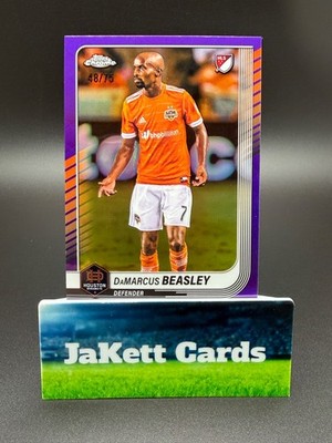 2025 Topps Chrome MLS - DaMarcus Beasley #122 Purple Refractor /75 - Houston