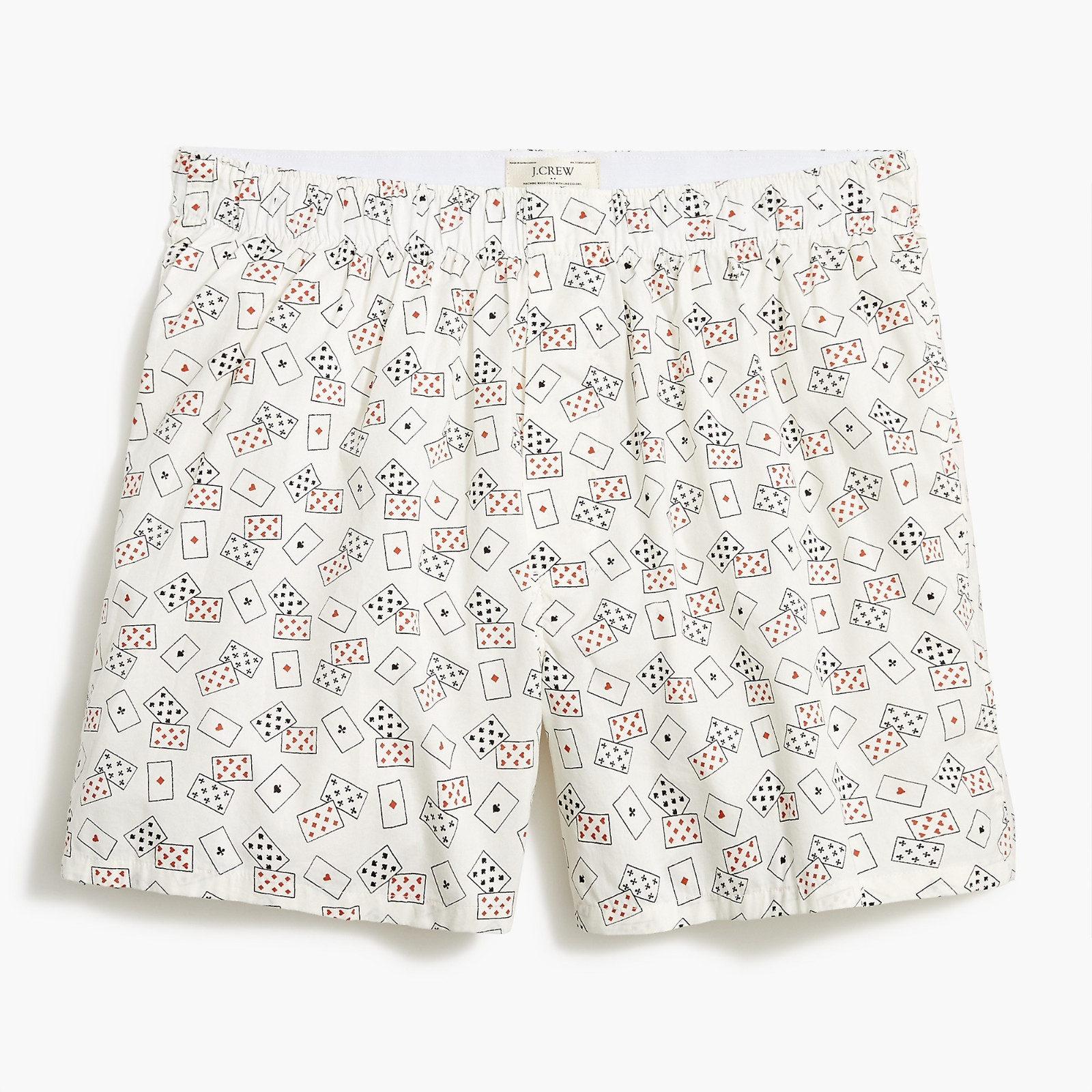 J Crew Boxers Men's LARGE 2 Pair Aces & Eights Playing Cards Boxer Shorts